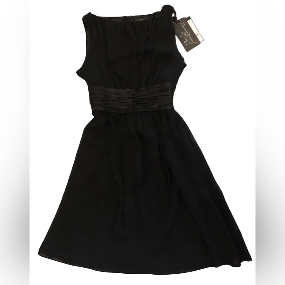 Esprit Collection Occasionwear Black Boatneck Sleeveless Cocktail Dress Size 6